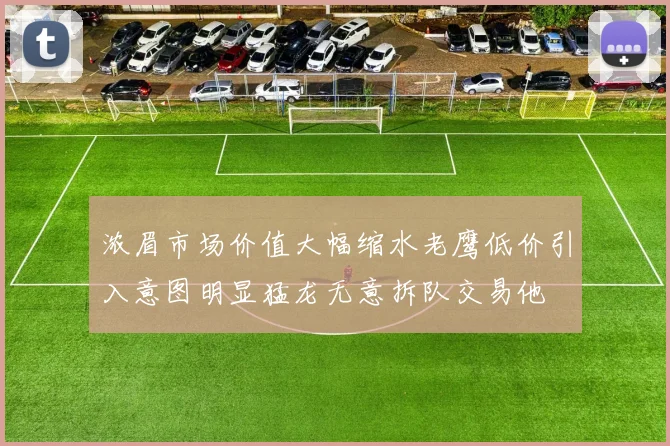 浓眉市场价值大幅缩水老鹰低价引入意图明显猛龙无意拆队交易他